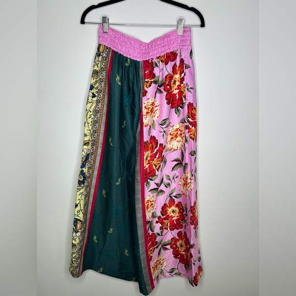 Anthropologie Silky Floral Somerset Pull-On Pants Size small - Picture 7 of 9